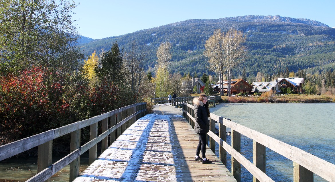 Whistler's Valley Trail at Green Lake in Fall